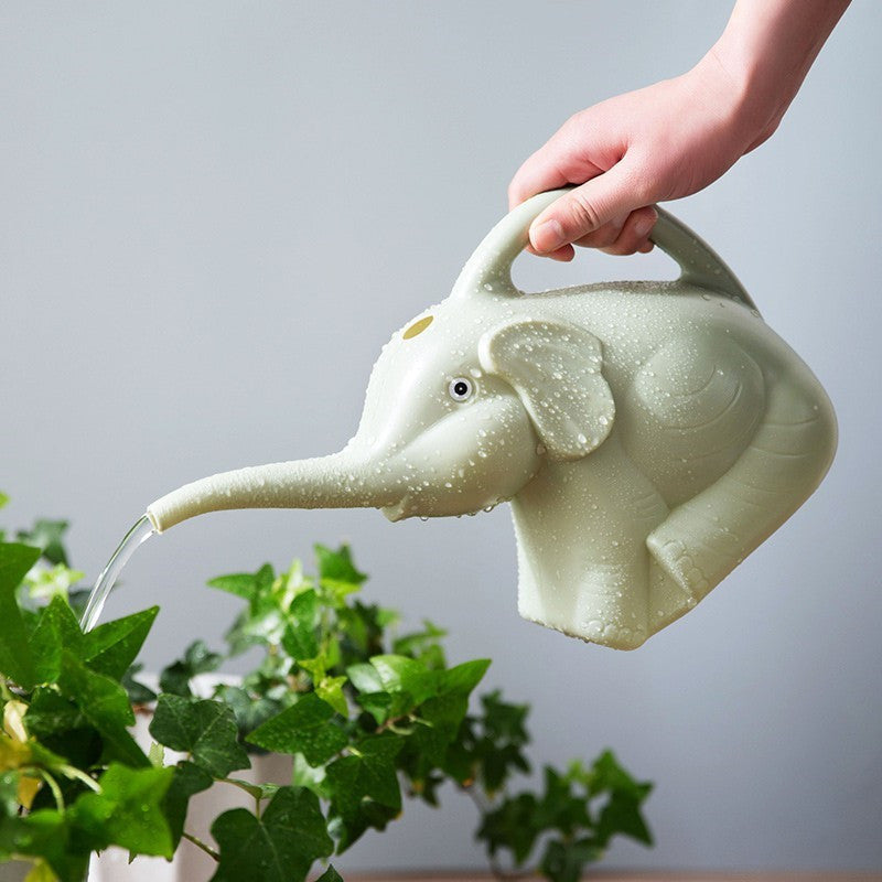 Durable Plastic Elephant-Shaped Watering Can - Charming Outdoor Irrigation Tool for Gardens, Home & Lawn Care
