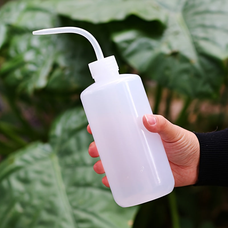 Durable Plastic Easy-Squeeze Watering Can Set - Curved Spout for Succulents & Potted Plants