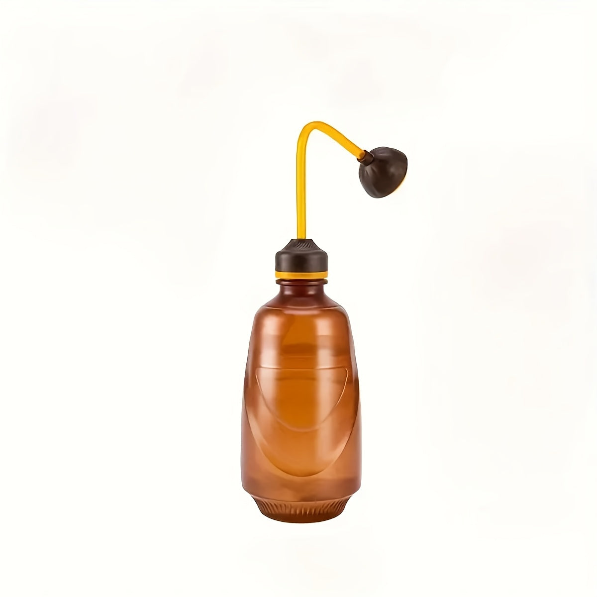 15.22oz Handheld Watering Can with Detachable Shower Head - Flexible Long Nozzle, Squeeze Trigger, Transparent Plastic Plant Sprinkler for Indoor & Outdoor Gardening