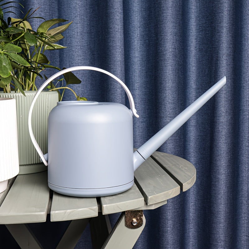 1pc Durable 1.7L Plastic Watering Can with Long Spout, Easy Pouring Plant Water Sprinkler for Potted Plants, Home Gardening Irrigation Tool with Handle, No Pressure Required