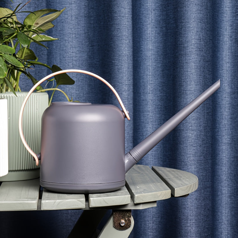 1pc Durable 1.7L Plastic Watering Can with Long Spout, Easy Pouring Plant Water Sprinkler for Potted Plants, Home Gardening Irrigation Tool with Handle, No Pressure Required