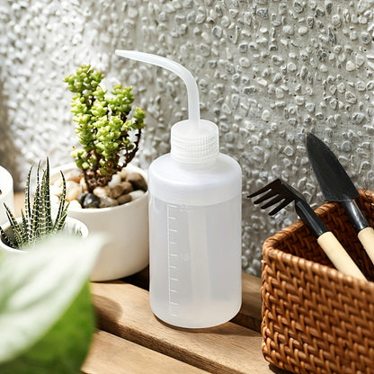 Durable Plastic Easy-Squeeze Watering Can Set - Curved Spout for Succulents & Potted Plants