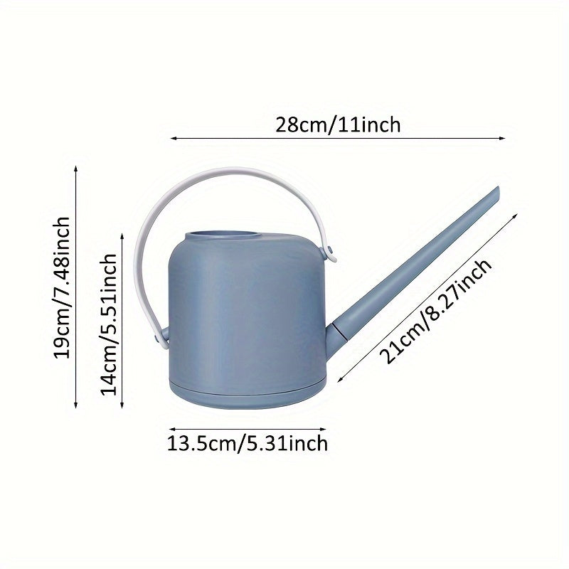 1pc Durable 1.7L Plastic Watering Can with Long Spout, Easy Pouring Plant Water Sprinkler for Potted Plants, Home Gardening Irrigation Tool with Handle, No Pressure Required