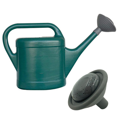 Green Plastic Watering Can with Rose Nozzle - Durable, Universal Garden Sprinkler Head for Plants and Flowers, Ideal for Home Gardening, Garden Watering Essentials | Modern Garden Can | Durable Plastic