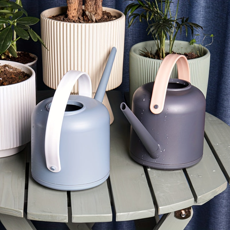1pc Durable 1.7L Plastic Watering Can with Long Spout, Easy Pouring Plant Water Sprinkler for Potted Plants, Home Gardening Irrigation Tool with Handle, No Pressure Required