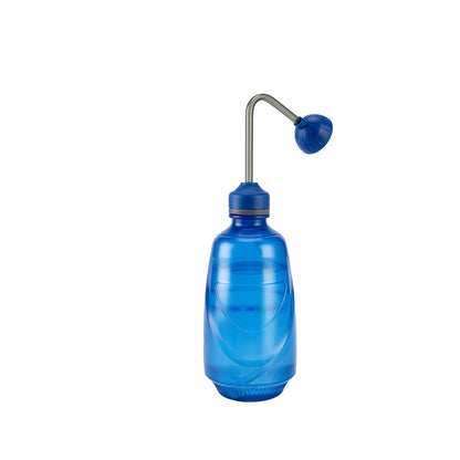 15.22oz Handheld Watering Can with Detachable Shower Head - Flexible Long Nozzle, Squeeze Trigger, Transparent Plastic Plant Sprinkler for Indoor & Outdoor Gardening