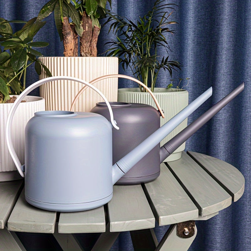 1pc Durable 1.7L Plastic Watering Can with Long Spout, Easy Pouring Plant Water Sprinkler for Potted Plants, Home Gardening Irrigation Tool with Handle, No Pressure Required