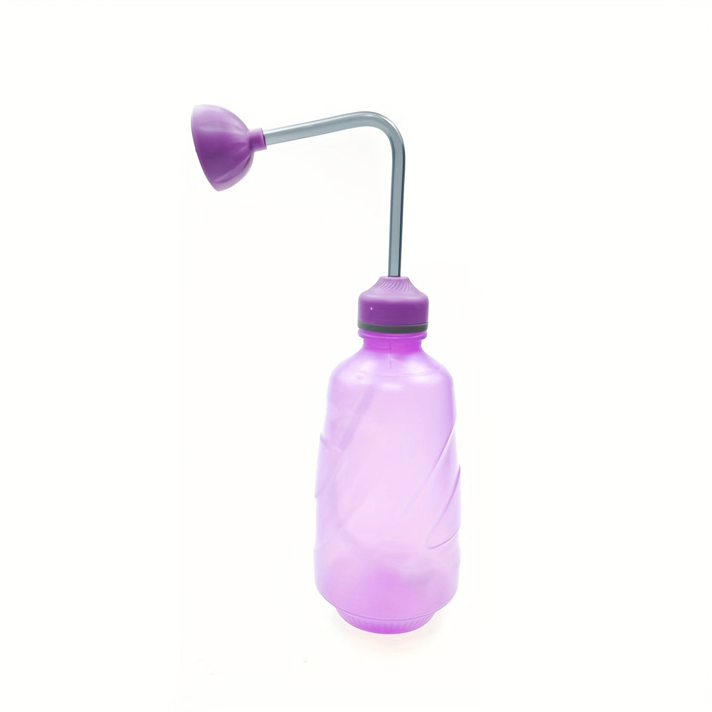 15.22oz Handheld Watering Can with Detachable Shower Head - Flexible Long Nozzle, Squeeze Trigger, Transparent Plastic Plant Sprinkler for Indoor & Outdoor Gardening