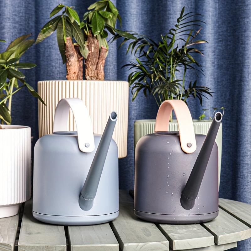 1pc Durable 1.7L Plastic Watering Can with Long Spout, Easy Pouring Plant Water Sprinkler for Potted Plants, Home Gardening Irrigation Tool with Handle, No Pressure Required