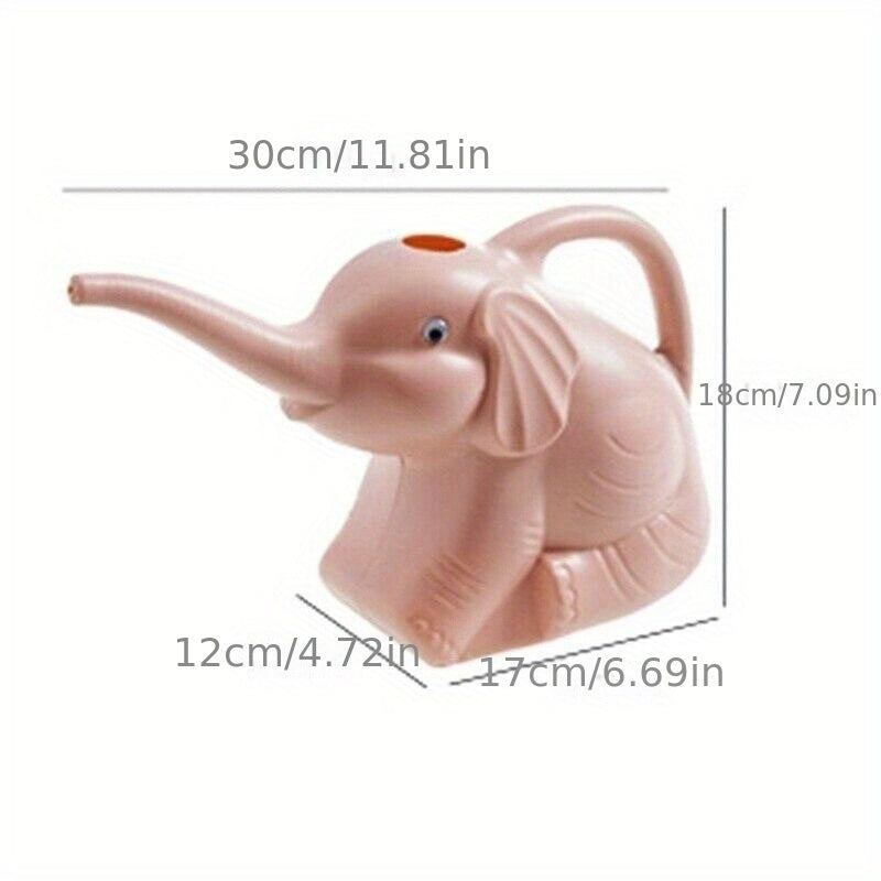 Durable Plastic Elephant-Shaped Watering Can - Charming Outdoor Irrigation Tool for Gardens, Home & Lawn Care